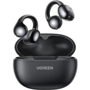 UGREEN HiTune S3 Cuffie Bluetooth 5.4, Auricolari Sport con Clip Aperta, Cancellazione del Rumore ENC, Hi-Fi Stereo e Bassi Profondi, 30H di Autonomia, Ricarica Rapida USB-C, IPX5 Impermeabile, Nero