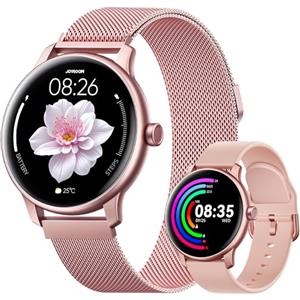 JOYROOM Smartwatch Donna con Bluetooth 5.4 【Cinturino Magnetico】 Orologio Donna 1.32" HD 100+ Modalità Sportivo, Sonno, Frequenza Cardiaca, SpO2, Calorie, IP68 per Android iOS