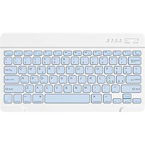 HZD Tastiera Wireless Bluetooth, Ricaricabile Tastiera Senza Fili Universale Ultra Sottile per Tablet, per Tablet Samsung/IOS/Android/Windows/Telefoni,Layout Italiano QWERTY