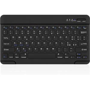 HZD Tastiera Wireless Bluetooth, Rechargeable Tastiera Universale Ultra Sottile per Tablet, per Tablet Samsung/IOS/Android/Windows/Telefoni, Layout Italiano QWERTY