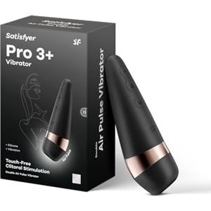 Satisfyer Pro 3 Plus Pressure Wave Vibrator | Stimolazione del Clitoride | Dildo estremamente potente e silenzioso | Sex Toys impermeabile (IPX7) e ricaricabile | Vibratore Succhiatore