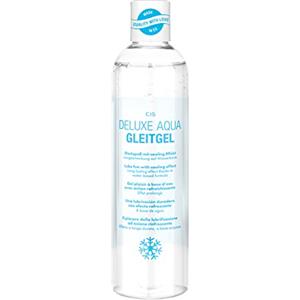 EIS Deluxe Aqua Lubricant | Lubrificante a base d'acqua con effetto a lunga durata | Gel intimo extra-sensibile per una sensazione reale | Raffreddamento | Flacone da 300 ml | Sesso o giocattoli
