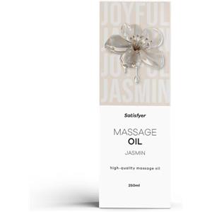 Satisfyer Olio al gelsomino 250 ml | Adatto uso Intimo | Olio Massaggio rilassanti e sensuali | Delicato per la Pelle & nutriente | Facile da spalmare | Ideale per Coppie e Momenti di Benessere