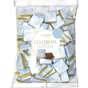 Confetti Maxtris Cioccolatini Maxtris CELEBRATE BIMBO, colore CELESTE, busta 1 kg.
