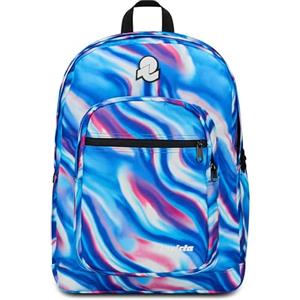 Invicta Zaino JELEK FANTASY, Azzurro, Doppio Scomparto, Tasca porta laptop, Tasca porta borraccia, Per ragazzi e ragazze, Scuola e tempo libero