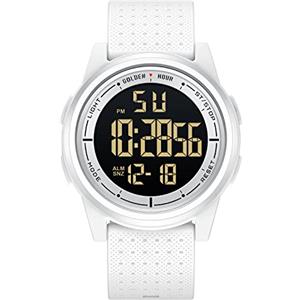 GOLDEN HOUR Ultra-Sottile Minimalista Sport Impermeabile Orologi Digitali Uomo con Display Ampio Angolo Cinturino in Gomma Orologio da Polso per Uomini Donne