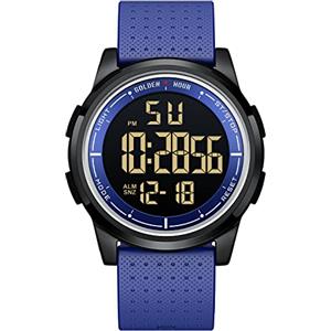 GOLDEN HOUR Ultra-Sottile Minimalista Sport Impermeabile Orologi Digitali Uomo con Display Ampio Angolo Cinturino in Gomma Orologio da Polso per Uomini Donne