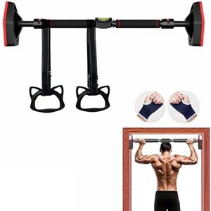HEYOUTH Sbarra Trazioni A Muro,Barra Trazioni,Sbarra Trazioni, Regolabile da 70-100 cm,Tenuta sicura,carico massimo 800 kg,Con dispositivo di livellamento e corda per l'allenamento della forza