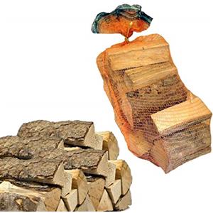 Metroquadrocasa 10 Sacchi da 15kg legna da ardere 100% faggio 150kg tronchetti per camino stufa (33 CM)