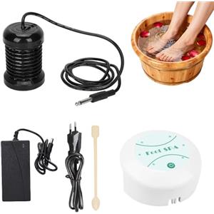 Weciau Macchina per Disintossicazione del Pediluvio Ionico, Pulitore Spa Portatile, Pediluvio Elettrolisi, Disintossicante per il Corpo Rilassato, Recuperare Salute e Vitalità (Senza Bacino)