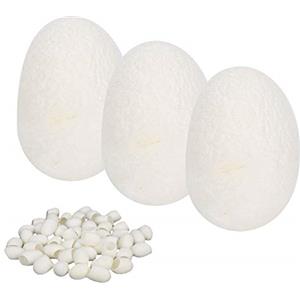 Asixxsix Bozzoli di seta leggera Piccoli punti neri rendono la pelle leggera 50PCS Bozzoli di bachi seta Peeling palline di bachi seta per la pelle