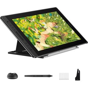HUION Kamvas Pro 16 V2 Tavoletta Grafica con Schermo, PenTech 4.0, vetro AG completamente laminato da 15,6 pollici, 16384 Pressione Penna, copertura sRGB al 99%, compatibile con Windows e Mac.
