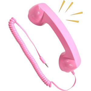 Genérico Ricevitore telefonico cablato: parte del telefono portatile, oggetto di decorazione chiamata vintage, unità di design attraente | Accessorio Di Comunicazione Retrò Estetico Per Studio Fotografico I