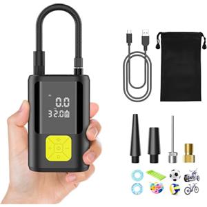 Ockwred 6000mAh Mini Compressore Aria Portatile Auto, 150PSI Gonfiatore Bici Elettrico con Schermo LCD Digitale e Torcia LED, Pompa Elettrica per Bicicletta, Auto, Moto, Monopattino, Palloni