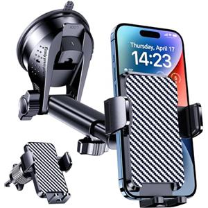 BIPOPIBO Porta Cellulare Auto [Super Aspirazione], Supporto Telefono Auto, Adatto per Parabrezza, Bocchette di Aerazione e Cruscotto, [3 in 1]Porta Telefono Rifiniture interne Adatto a tutti gli phone