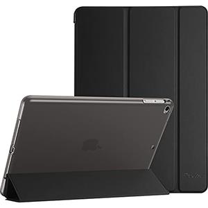 ProCase Cover per iPad 6/ iPad 5/ iPad 9.7", iPad Air 2 / iPad Air 1(A1893 A1954 A1822 A1823 A1566 A1567 A1474 A1475 A1476), Flessibile Morbida TPU Cover Traslucida Smerigliata Sottile -Nero