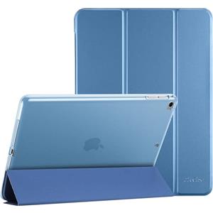 ProCase Cover per iPad 6/ iPad 5/ iPad 9.7", iPad Air 2 / iPad Air 1(A1893 A1954 A1822 A1823 A1566 A1567 A1474 A1475 A1476), Flessibile Morbida TPU Cover Traslucida Smerigliata Sottile -Blu