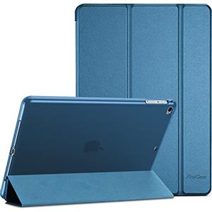 ProCase Custodia antiurto per iPad 9.7 pollici 2017/2018 5ª generazione, iPad Air 1/2, custodia di protezione cover case, supporto funzione e sonno, sveglia automatica, colore: blu anatra
