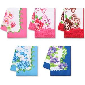 TanYiYi Strofinacci Cucina Cotone-Set di 5 Asciugamani Da Cucina Per Vacanze Decorativi,Asciugapiatti Super Morbidi E Assorbenti,Strofinacci Da Tè E Asciugamani Da Bar,40x55 CM-Fiori