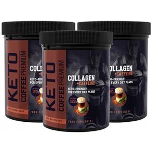 NewGen Sales 3x Keto Coffee Premium - Attiva la Perdita di Peso, Riduce il Grasso Viscerale, Con Caffeina, L-Carnitina, Vitamina C e Zinco, 120 grama, Polvere