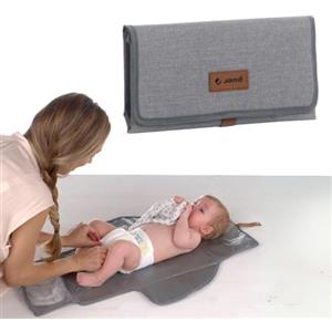 Jane Jané - Fasciatoio portatile con tasca, pieghevole, compatto, grande superficie, antimacchia, colore Dim Grey (grigio)