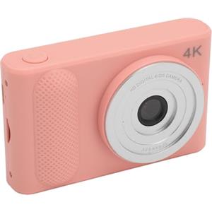 Naroote Camera Digitale, Camera Micro SLR 4K Stabilizzazione Elettronica dell'immagine Schermo TFT da 2,4 Pollici Approccio Automatico Al Vlogging Antigraffio (PINK)