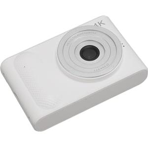 Naroote Camera Digitale, Camera Micro SLR 4K Stabilizzazione Elettronica dell'immagine Schermo TFT da 2,4 Pollici Approccio Automatico Al Vlogging Antigraffio (WHITE)