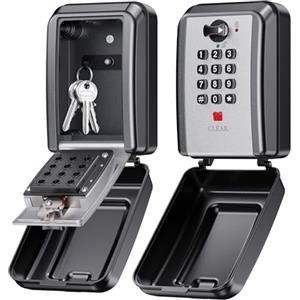 Mohard Cassetta Chiavi Codice, Parete Key Box 12 Cifre Combinazione, Locker Chiavi Password Ripristinabile, Resistente Cassetta Sicurezza Armadietti Portachiavi DIY Cassaforte per Casa/Ufficio/Garage