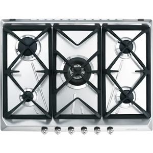 Smeg SRV576GH5 piano cottura Acciaio inossidabile Da incasso Gas 5 Fornello(i)