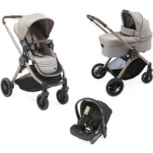 Chicco - Trio Best Friend Pro Light + Seggiolino Auto Kory Isize R129, Desert Taupe