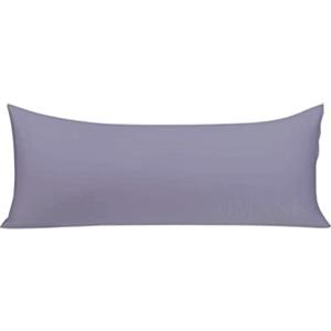 AIMANE® Federa per cuscino lungo - Cuscino per il corpo - Cuscino ortopedico - Federa per cuscino per allattamento e gravidanza - federe lunghe (king size 1,2 m, grigio)