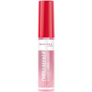 Rimmel London Thrill Seeker Glassy Gloss 10 ml - Lucidalabbra Idratante Coco Suga con Effetto Vetro e Applicatore Obliquo