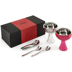Alessi Cofanetto Gift Set Multicolore in Acciaio Inossidabile - Design di Miriam Mirri per Dessert Gelato