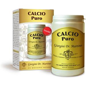 Dr. Giorgini Calcio Puro Polvere Solubile 150 g - Ricco di Calcio, Vitamina D e K per la Salute delle Ossa