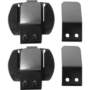 QSPORTPEAK 2Pcs QSPORTPEAK Moto Casco clip di, Staffa di Montaggio Clip per V4 / V6 Moto Casco Bluetooth Intercom Interfono Auricolare