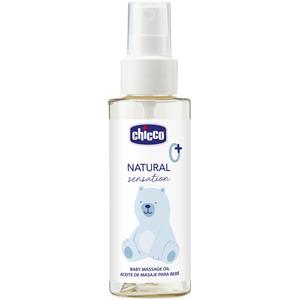 CHICCO Natural Sensation Olio Massaggio 100 ml - Idratante e Nutriente per Neonati e Mamme, con Olio di Mandorle Dolci e Riso