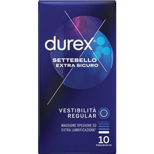 RECKITT BENCKISER H.(IT.) SpA Durex Settebello Extra Sicuro 10pz - Preservativi Affidabili per Massima Sicurezza
