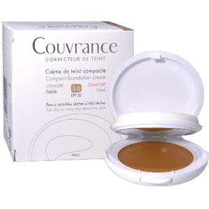 Avene Couvrance Crema Compatta Colorata Sabbia 9,5 g - Elevato Potere Coprente e Texture Comfort