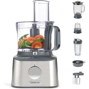 Kenwood FDM316SS Multipro Compact+, Robot da cucina con bilancia integrata, 11 accessori inclusi