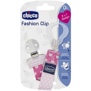 Chicco Fashion Clip Salvasucchietto Rosa 2 in 1 per Bambina - Età 0M