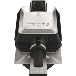 Krups Piastra per waffle FDD95D, Piastra per waffel, Nero, Argento