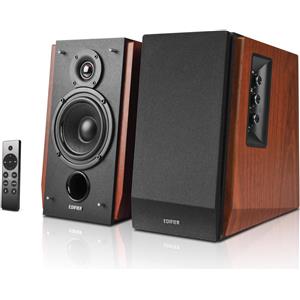 Edifier R1700BTs (1 coppia, 33 W), Hi-Fi + Altoparlante home cinema, Marrone, Nero