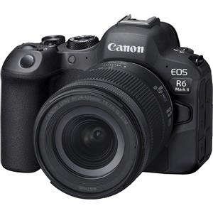 Canon EOS R6 Mark II Kit (EU) (24 - 105 mm, 24.20 Mpx, Full frame / FX), Fotocamera, Nero