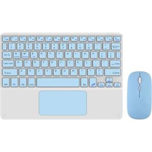 Steowsey Touchpad 10Inch Tastiera Bluetooth e Mouse Wireless Combo Kit per Cellulari e Tablet Facile Da Installare Facile Da Usare