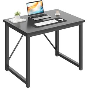 JUMMICO Scrivania 80 x 50 x 75 cm, tavolino piccolo per computer, scrivania per studio, scrivania per computer, piccolo per casa, ufficio, colore nero