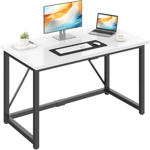 JUMMICO Scrivania 120 x 50 cm Scrivania per Computer, per Ufficio,Postazione Lavoro, Tavolo da Lavoro Piano di Lavoro, Adatta per l'ufficio o il Soggiorno