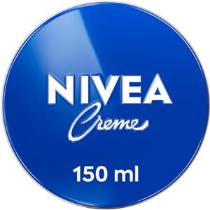 NIVEA Creme Crema multiuso 4 x 150 ml, Crema NIVEA classica a base di Eucerit, Glicerina e Pantenolo, Crema corpo, viso e mani dermatologicamente testata per tutta la famiglia
