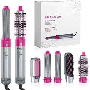 Generico 2026 Bellora Beauty Milano MultiStyler 5 in 1, Spazzola Asciugacapelli Rotante Lisciante for Capelli, Air Styler Set for Capelli Ricci, Lisciante, Asciugare