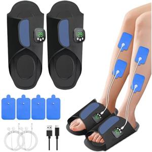 Erysin Massaggiatore Piedi Circolazione, EMS Massaggiatore Elettrico per Piedi Plantar Stimulator Pieghevole e Portatile, per la Circolazione Sanguigna e il Sollievo dal Dolore Muscolare