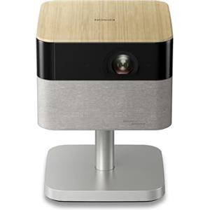 Epson Lifestudio Flex Plus EF-72 Rovere - Videoproiettore Smart Portatile con Google TV, 4K Pro UHD, Bose Sound, Lampada Laterale LED, Supporto Regolabile, Uso Interno/Esterno, Garanzia 5 Anni*